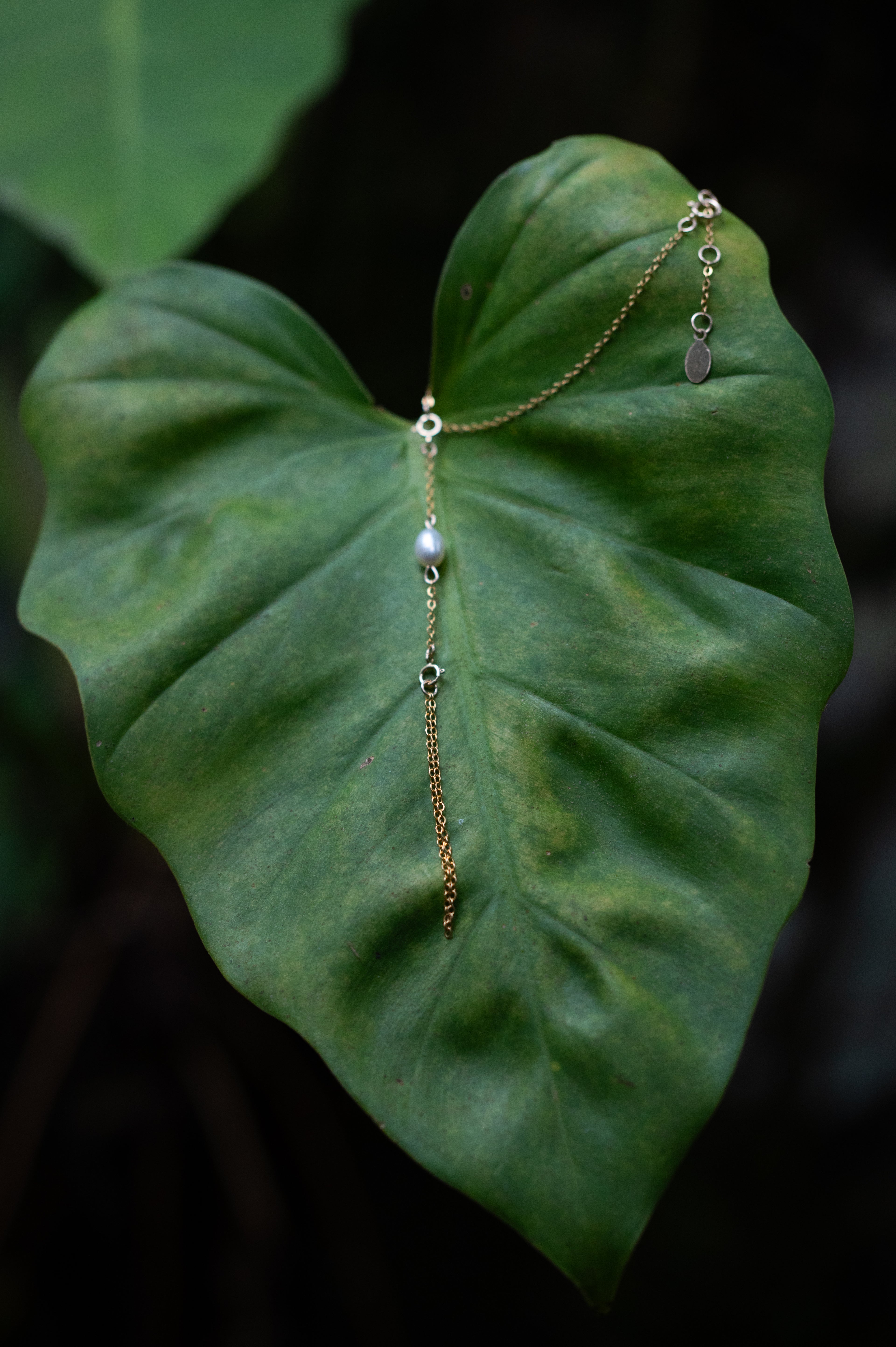 Hand Chain Single Pearl