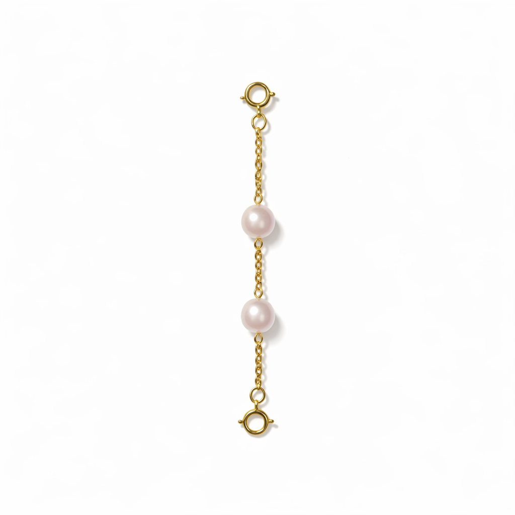 The Gold Connector with Triple Pearl