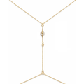 Body Chain Gold Floral Pearl Cluster