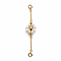 The Gold Floral Pearl Cluster Connector